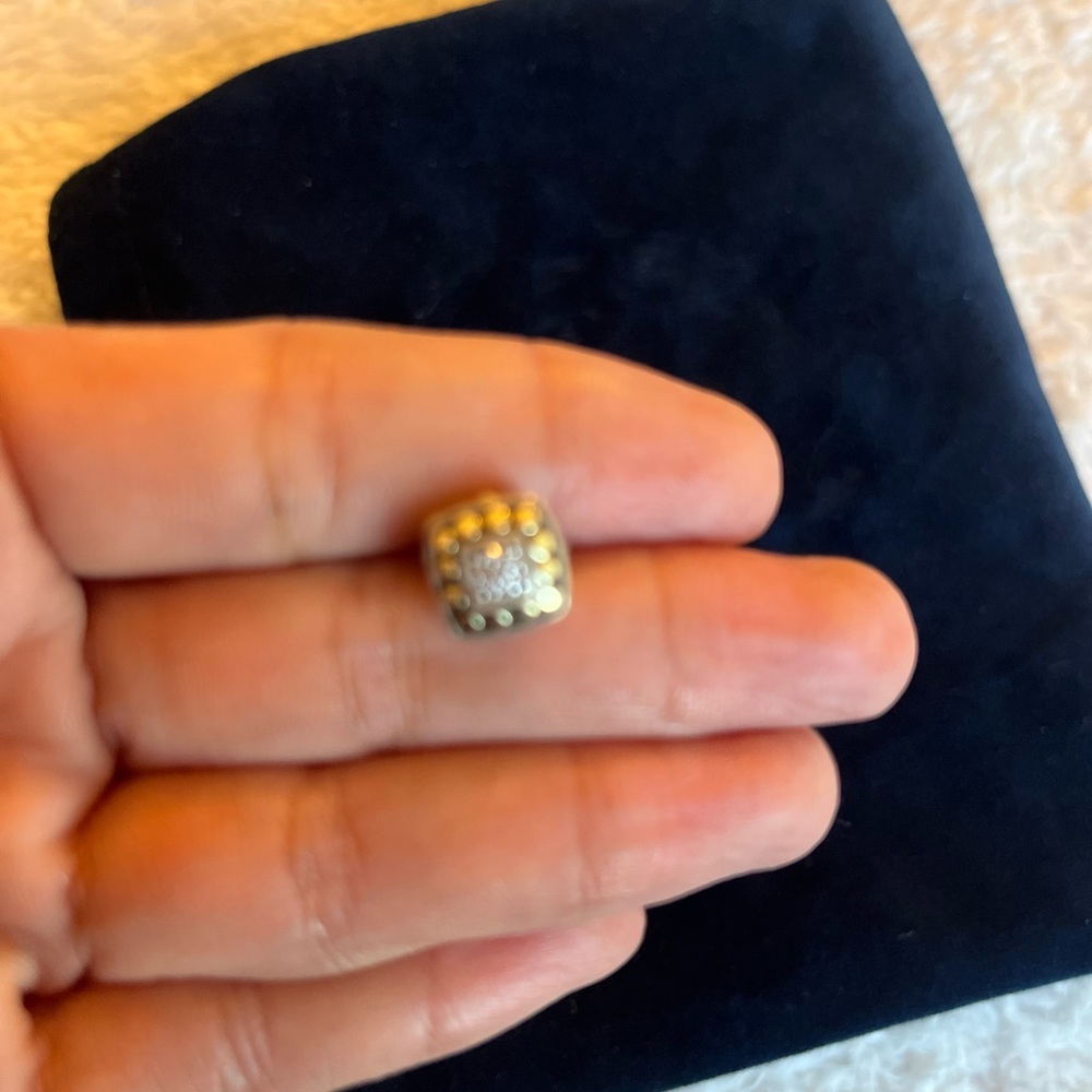 John Hardy Dot Collection Gold and Silver Studs - Picture 3 of 3
